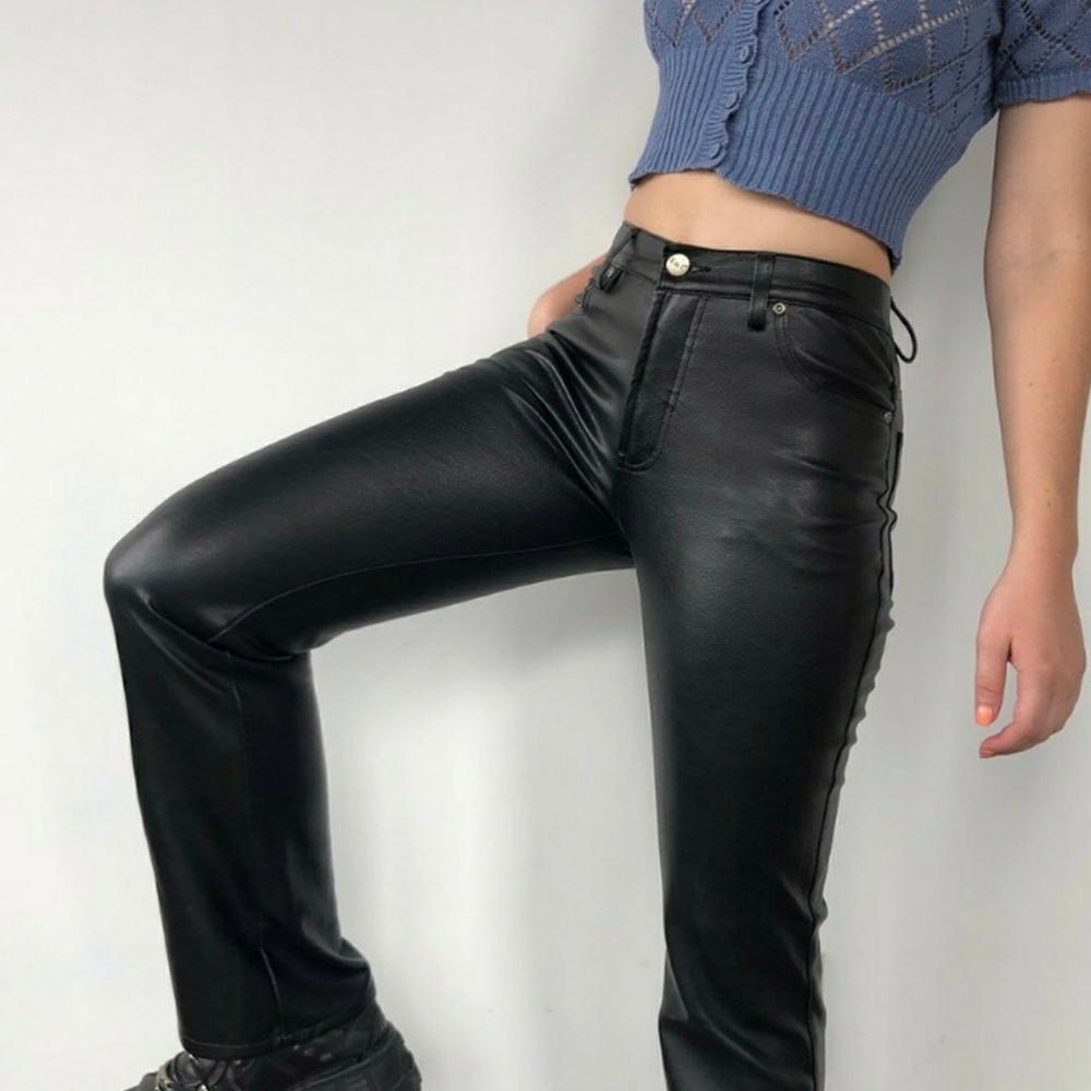Black L.e.i. Faux Leather Pants